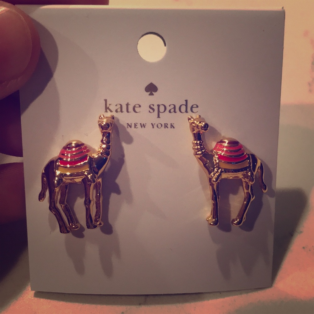 Kate Spade camel earrings